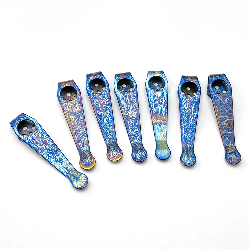 1 قطعة أنودة التيتانيوم سكين جيب كليب Kydex عودة كليب الخصر كليب ل العنكبوت Para2 C81 C10 C11 للطي سكين اكسسوارات