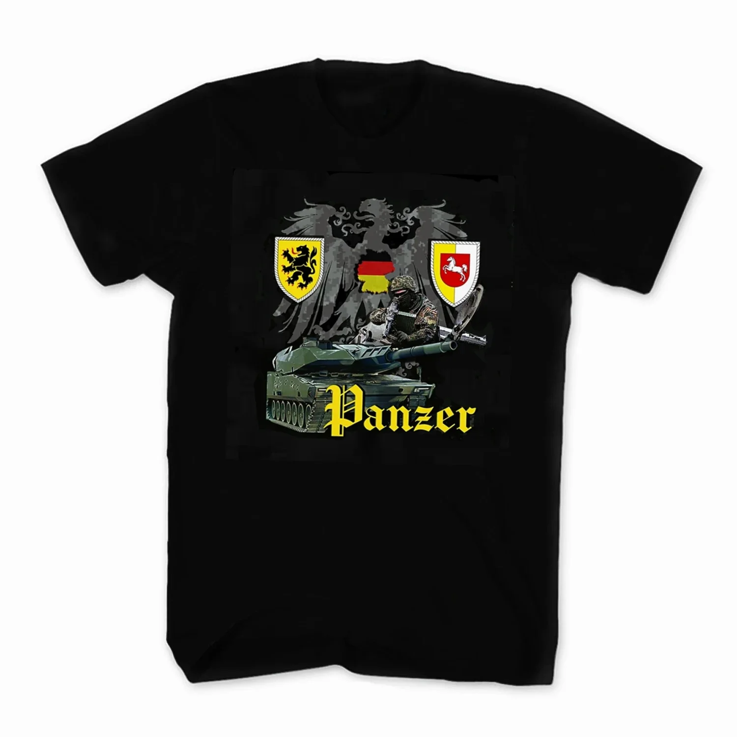 

German Military Panzer - Bundeswehr T-Shirt 100% Cotton O-Neck Summer Short Sleeve Casual Mens T-shirt Size S-3XL