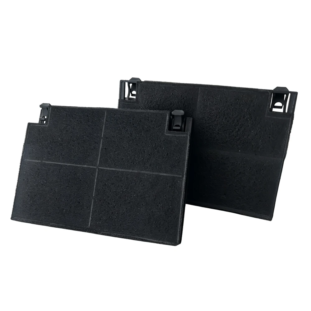 2Pcs Cooker Hood Activated Carbon Filter Replacement, Range Hood Charcoal Filter Insert 193×137×21mm