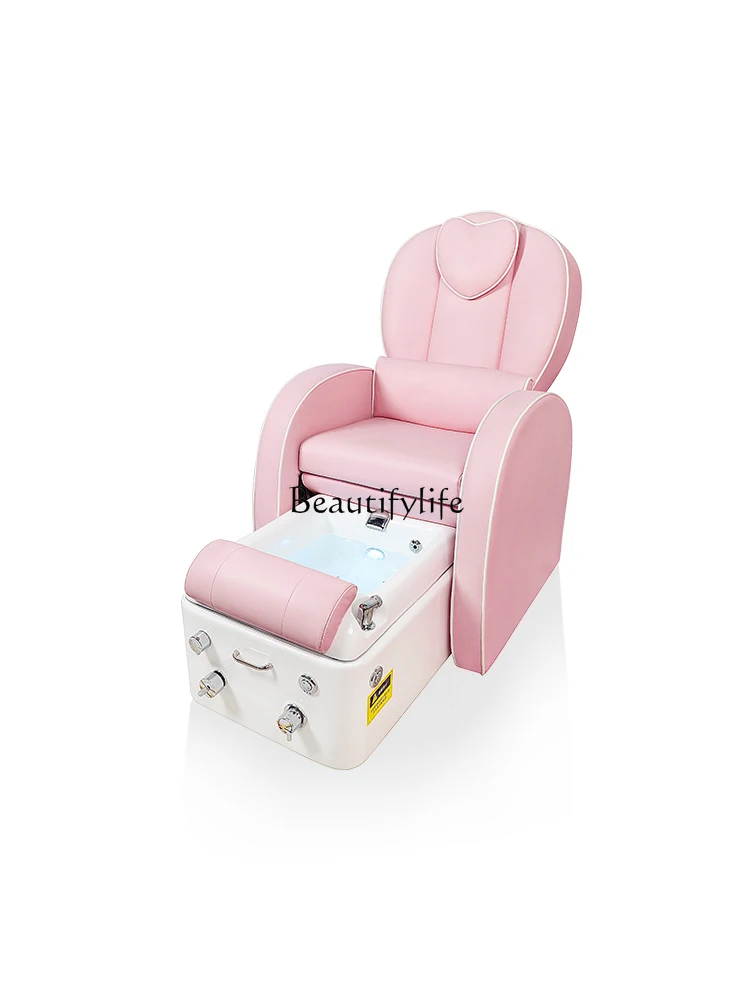 

High-End Nail Salon Fashion Comfortable Nail Beauty Eyelash Beauty Massage Chair Single Reclining Pedicure Sofa