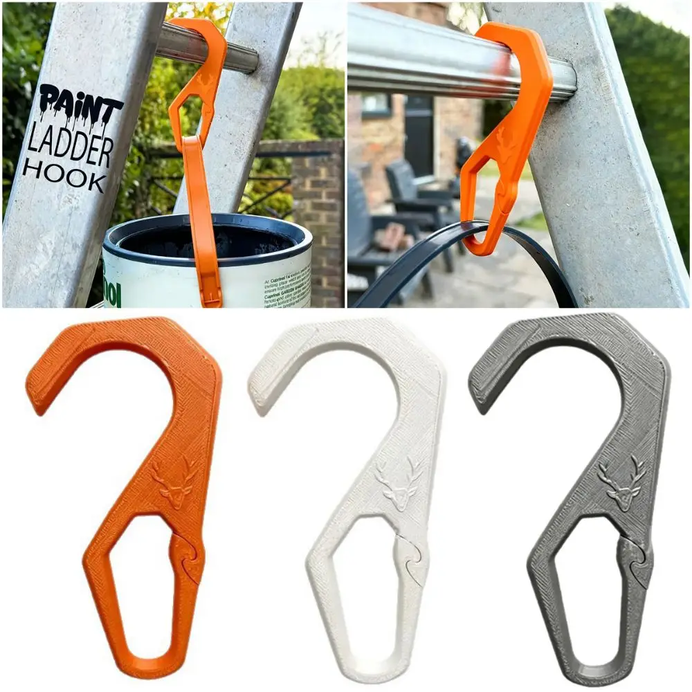 Durable Multi-Purpose Ladder Hook with Buckle Multicolor Household Hook Easy Install Tool Wall Repair Hook For House Repair