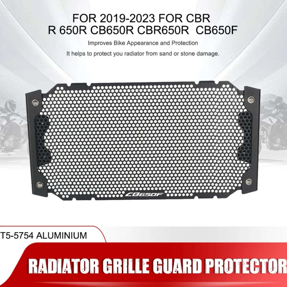 

2019-2023 For Honda CBR CB 650 F R 650R CB650R CBR650R CBR650 R CB650F CBR650F Radiator Grille Guard Water Tank Cooler Protector