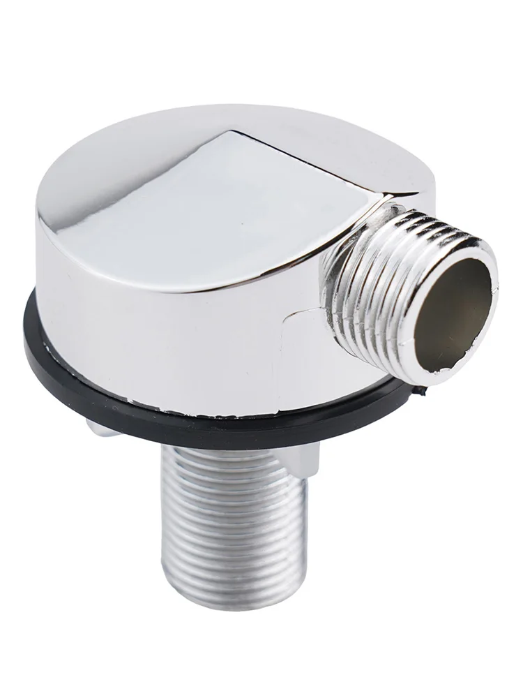 Round Valve Length Of Nipple Chrome Colour Hose Connector UK Standard Connection Compact And Space Saving Compatibility