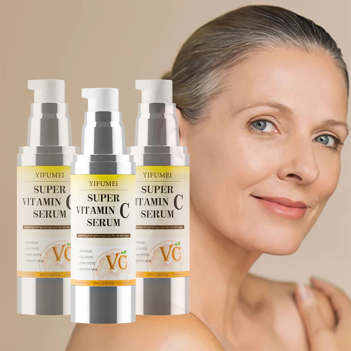 

Vitamin C Serum Deep Hydrating Dark Spots Orrector Organic Instant Lift Antioxidant Wrinkle Face VC Serum for Skin Care