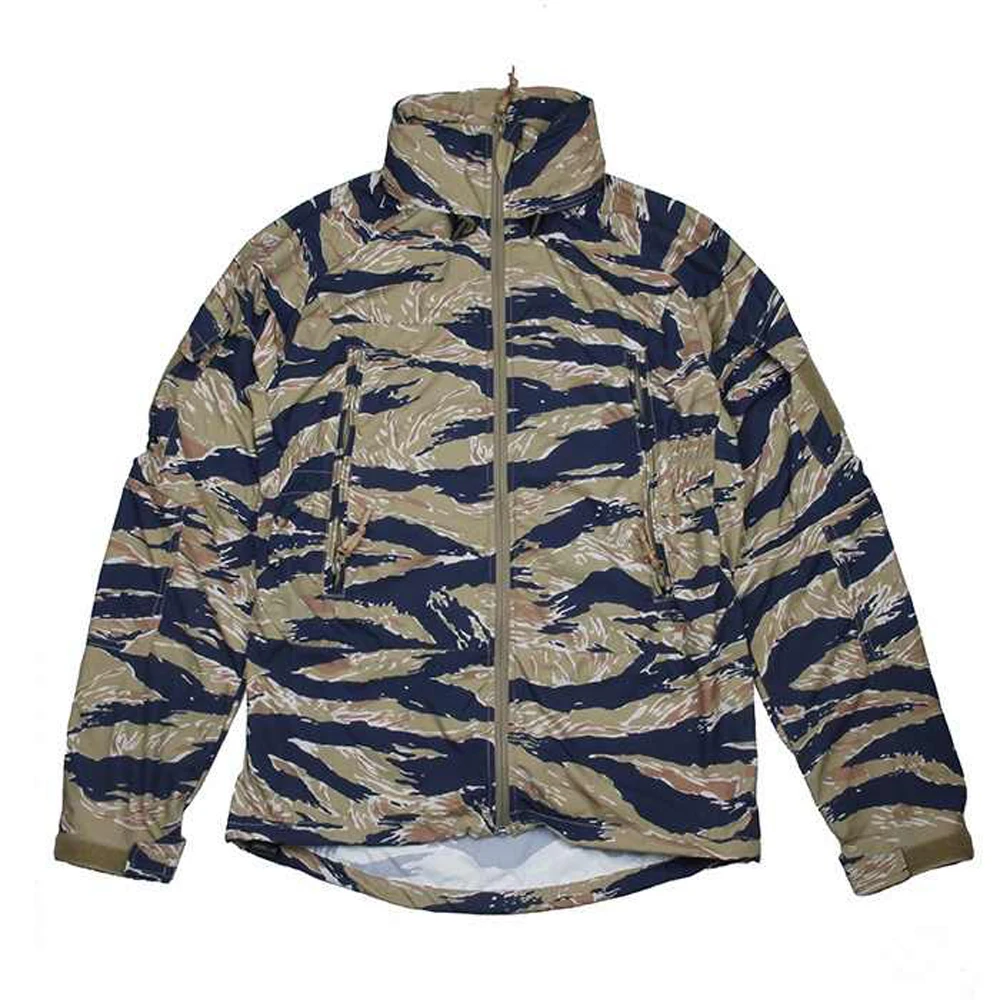 New PCU L5 Green Tabby / Blue and Gold Tabby Tactical Hunting Coat 160D Nylon Soft Shell Fabric TMC3229