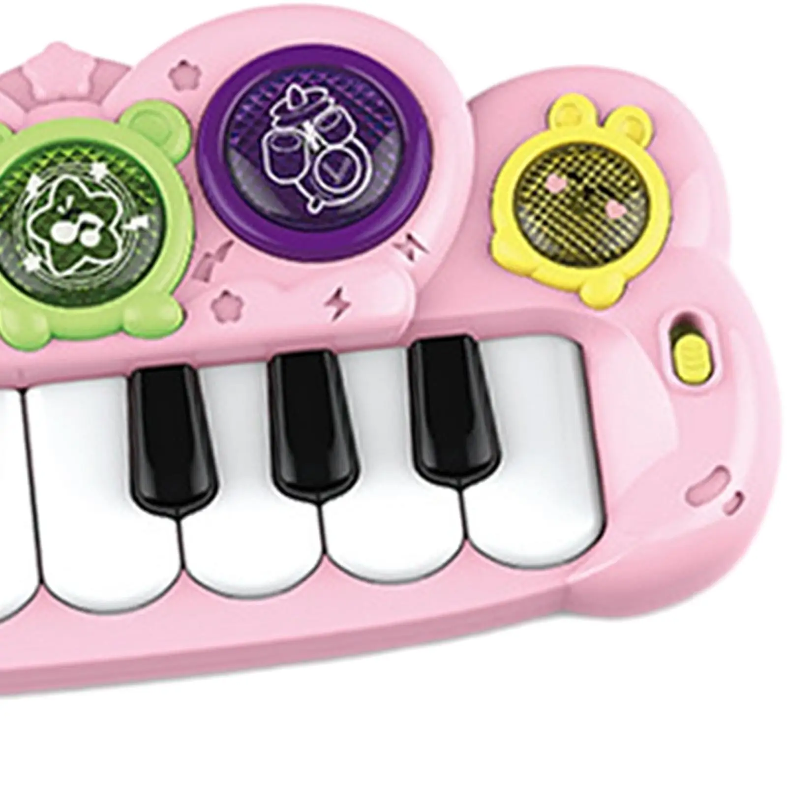 Tastiera giocattolo per pianoforte per bambini apprendimento precoce portatile musica illuminata giocattolo per bambini bambini ragazzi ragazze 1-6 anni regali di compleanno