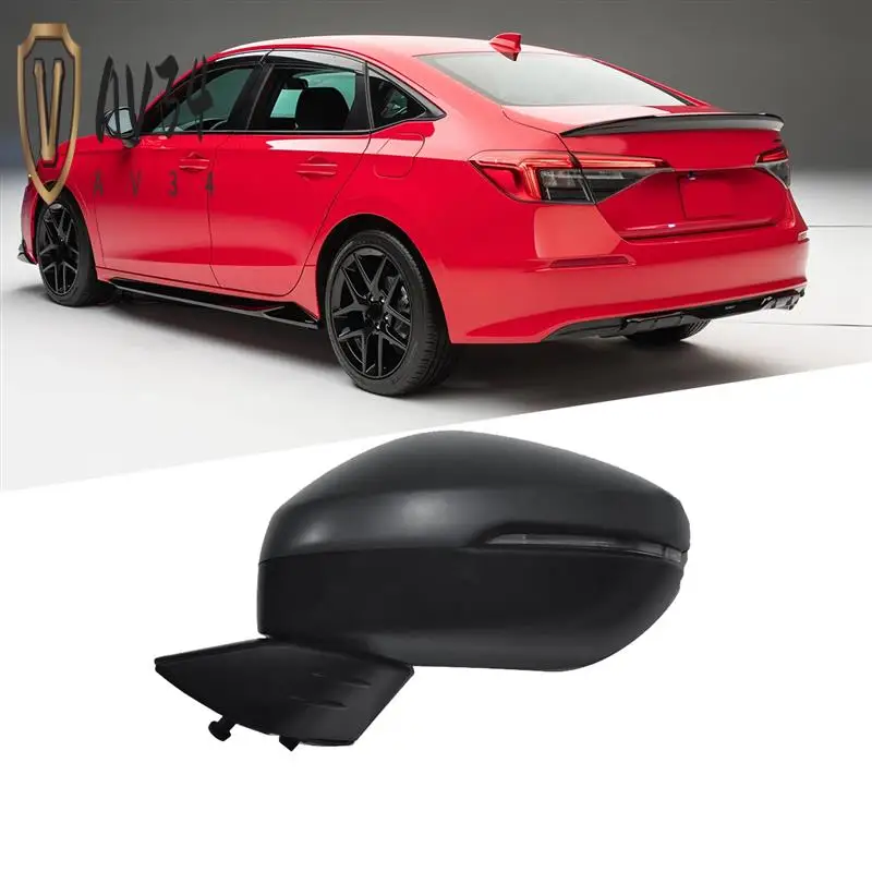 

AV34-Electric Rear View Mirror Assembly For Honda Civic 2022 2023 Reversing Mirror 5-Wire W/Power Turn Signals Function