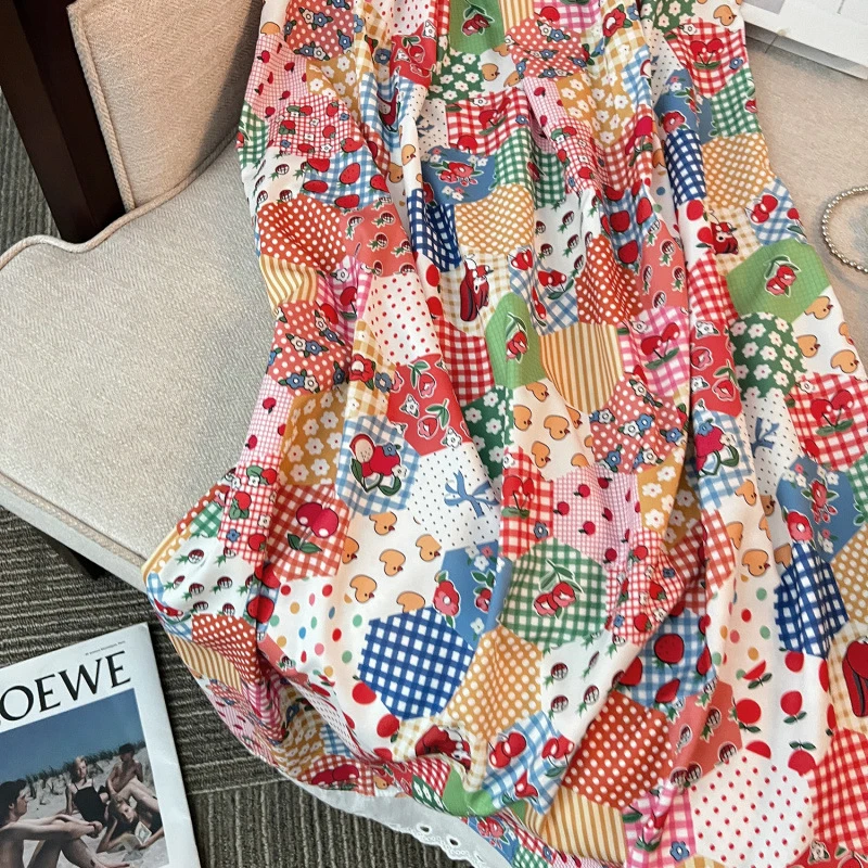 

Cotton poplin printed fabric，small fresh patchwork for DIY crafts children's women's clothing dresses sewing cloth