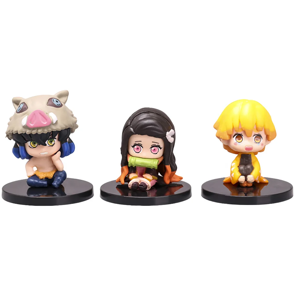 Anime Theater Edition Demon Slayer Kimetsu no Yaiba figurka Kamado Tanjirou Figurka Akcji Agatsuma Zenitsu Nezuko Wojownik Zabawka PVC