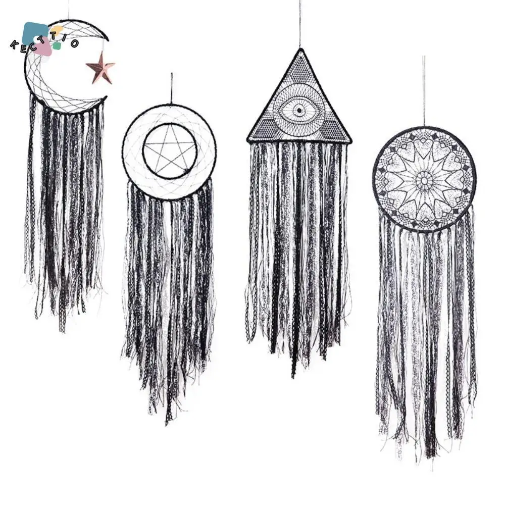 

Funny Lace Eye Dream Catcher Round Handmade Dream Net Pendant Creative Moon Wall Hanging Decor Bedroom