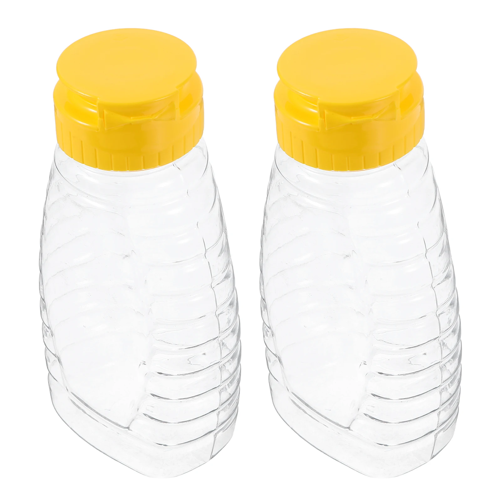 

2pcs Honey Squeeze Bottles Leakproof Portable Condiment Dispenser Sauce Storage Jar Refillable Oil Vinegar Container For Travel