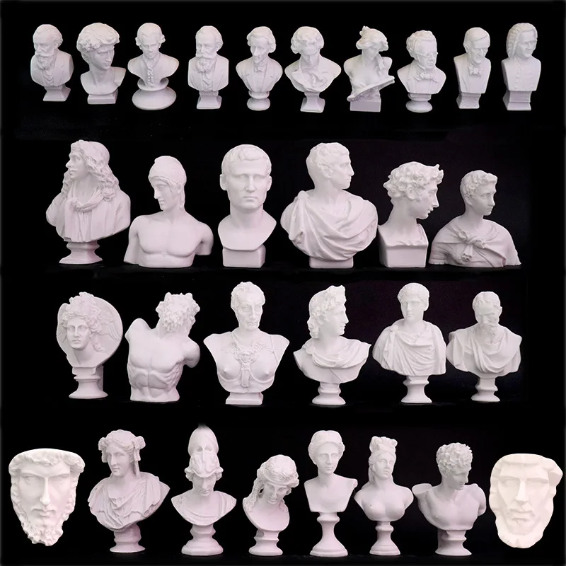 

Northern EuropeinsWind Mini David Figure Sketch Plaster Sculptured Ornaments Book Desktop Resin Ornament Furnishing