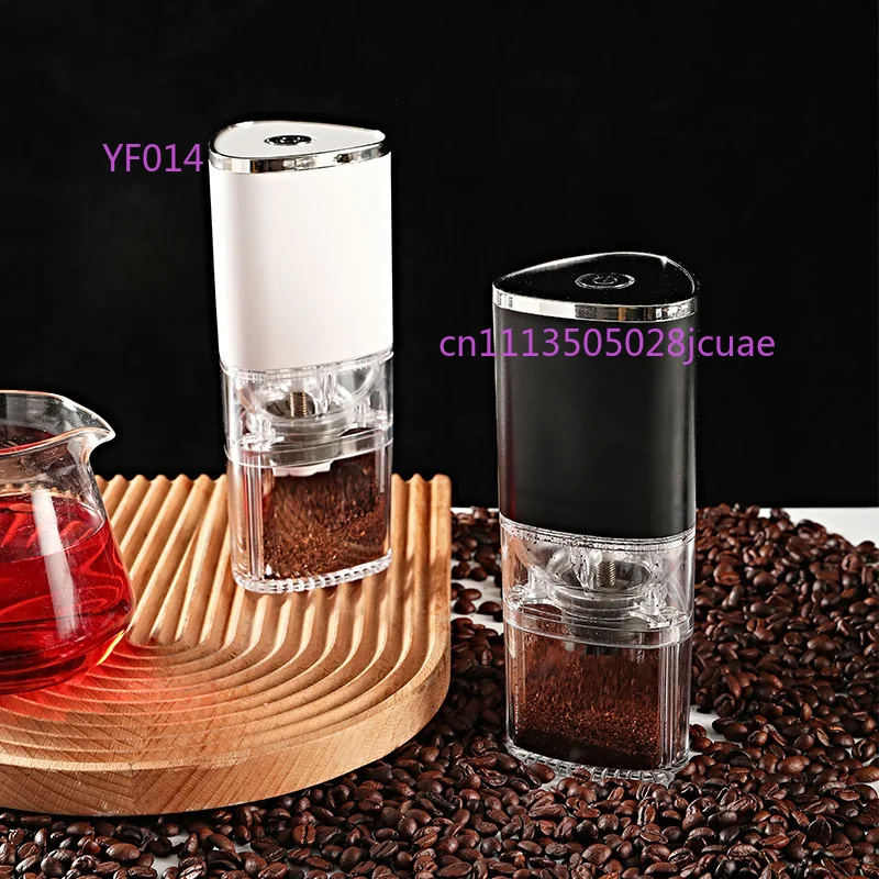 

USB Wireless Electric Coffee Grinder, Portable Rechargeable Bean Mill with Adjustable Thickness for Outdoor