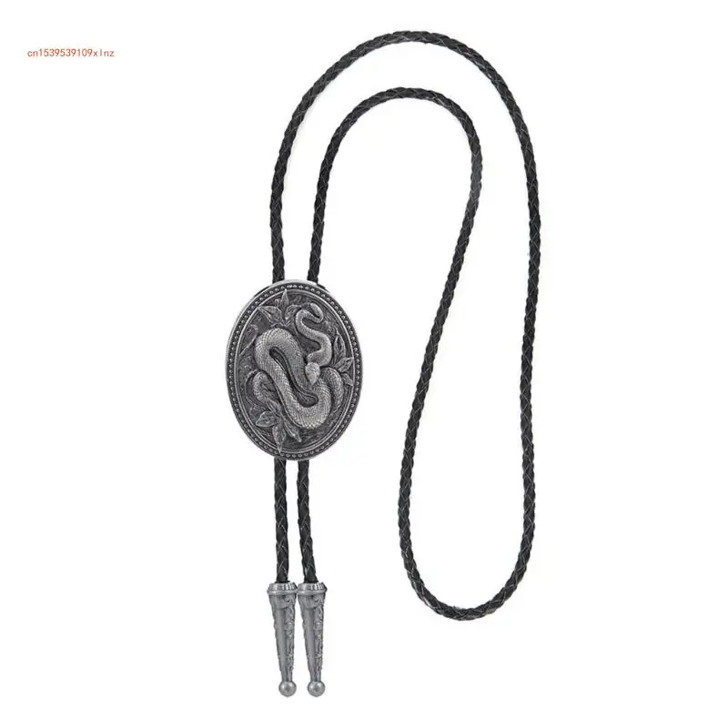 

Embossed Snake Bolo Tie Women Men Unisex Western Bolo Tie Country Neck Jewelry