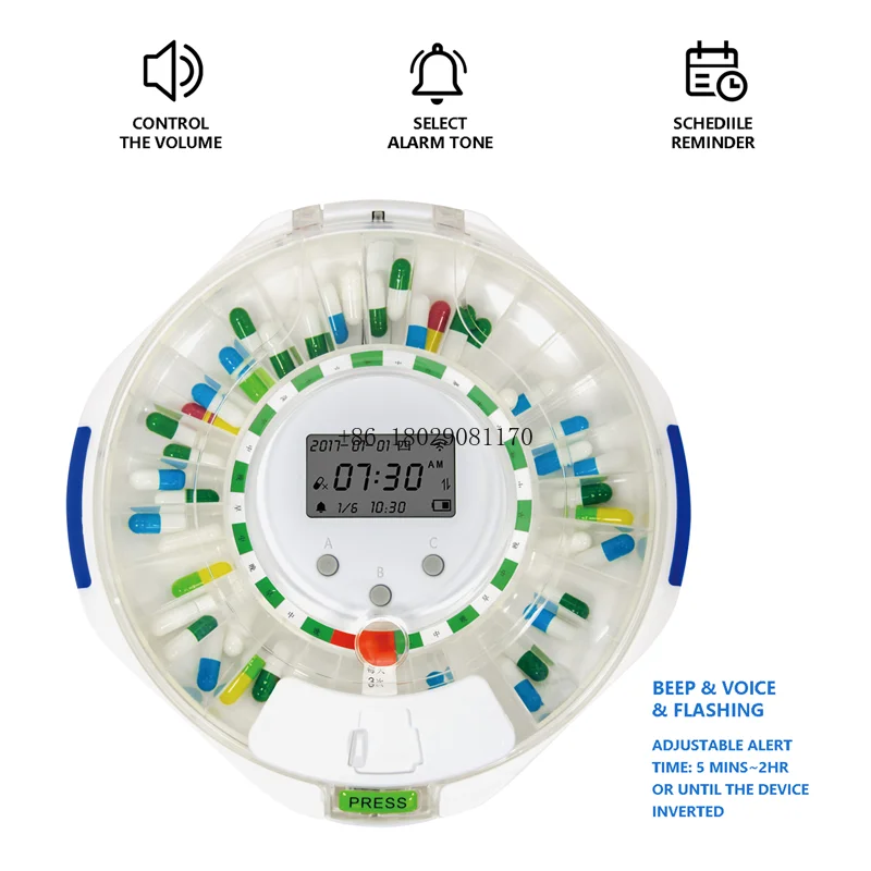 Slimme Pil Dispenser 5G Wifi-Verbinding Smart Home App Control 28 Sleuf Pil Box Globale Versie Hoge Prestaties