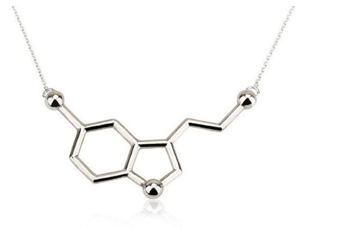 Trendy Serotonin Molecule Necklace