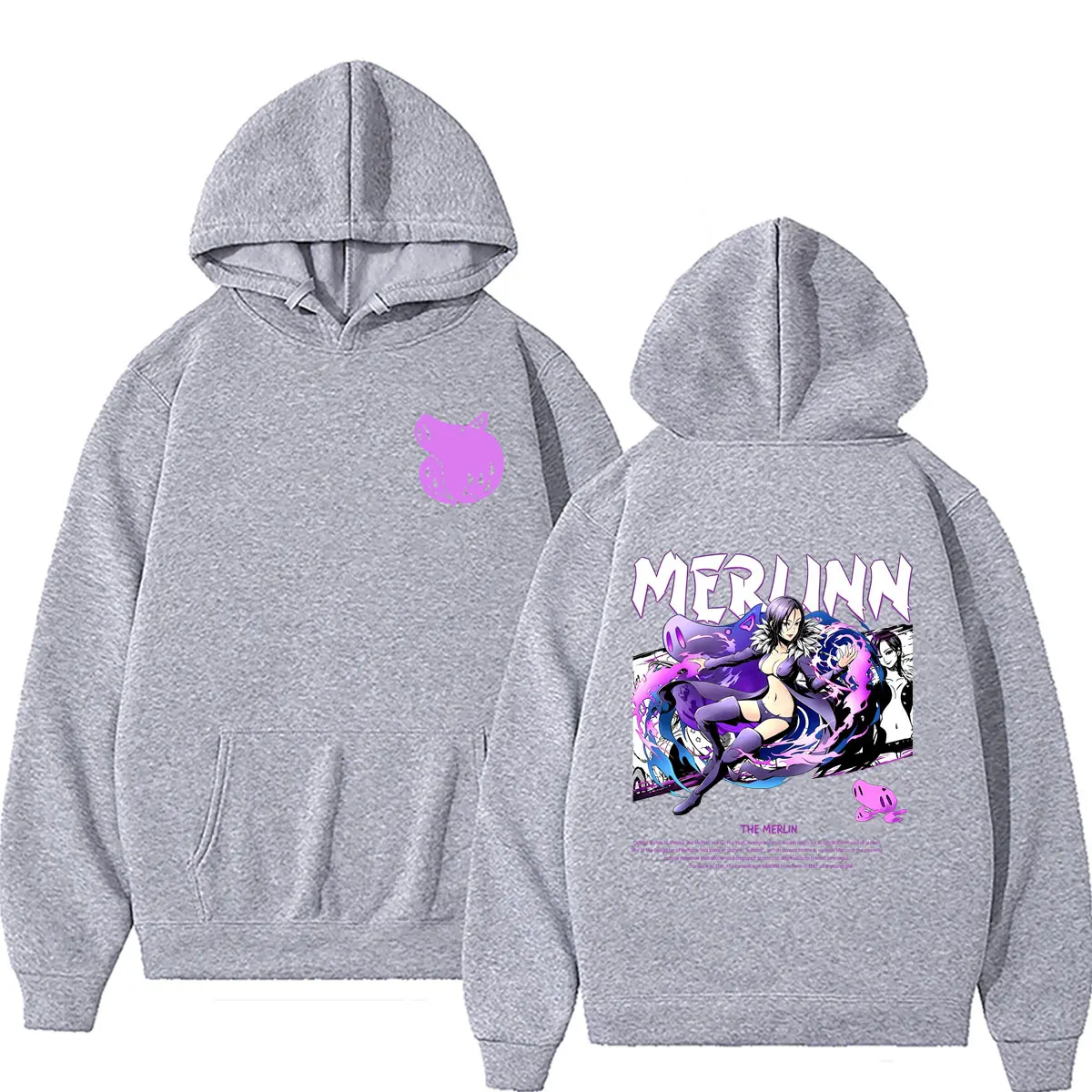 Anime The Seven Deadly Sins Boar's Sin of Gluttony Merlin Hoodie Men Women Manga Oversized Streetwear Unisex Vintage Sweatshirt - view 5