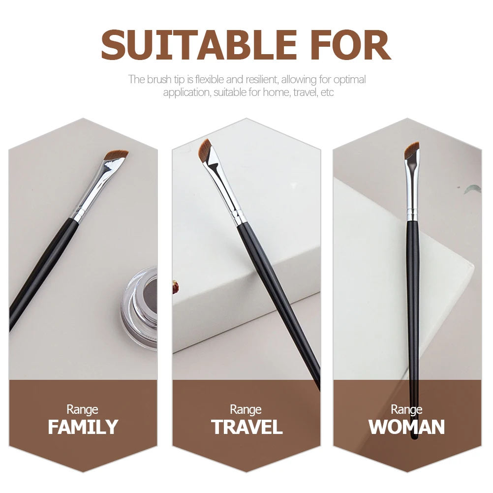 눈썹 브러쉬 세트 각진 아이 라이너 섀도우 메이크업 도구 아이 섀도우 눈썹 아이 라이너 컨실러 브러쉬 전문가