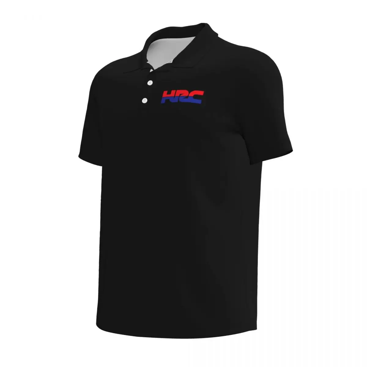 Moto Fans Logo HRC polo para homens, casual, cor sólida, polo masculino, marca versátil, roupa