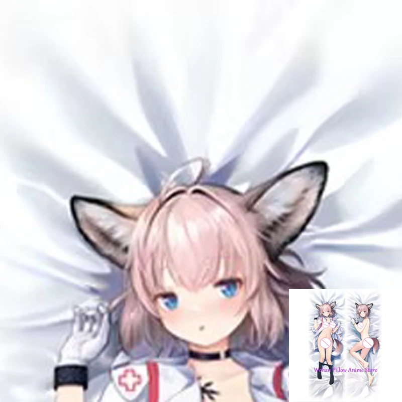 

Dakimakura Anime Pillow Cover Gawr Gura Double Sided Print Life-size Halloween Christmas Decoration