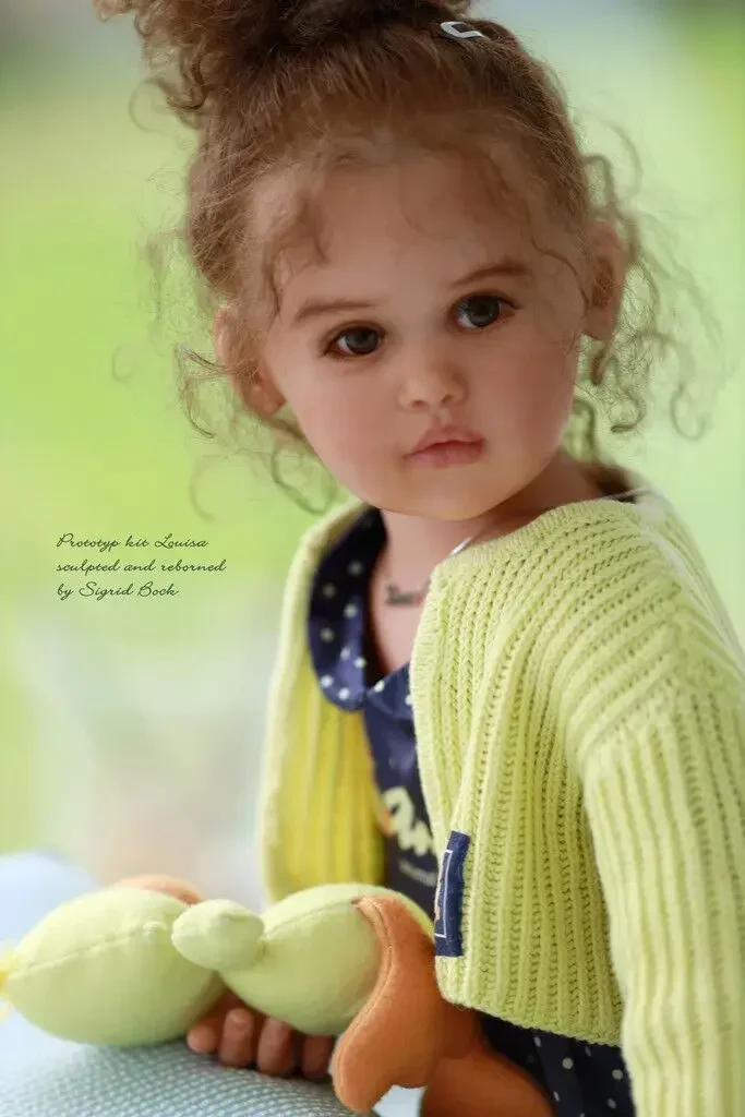 

NPK 32Inch Louisa Reborn Lifelike Doll Kit Limited Edition Popular Kit Soft Body Touch Fresh Color Vinyl Kit