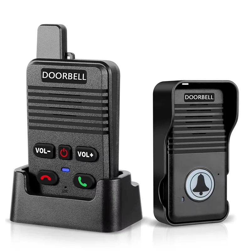 【Flash-Deal!】Doorbell Wireless Voice Duplex Intercom Movable High Floor Caller For Factory Office
