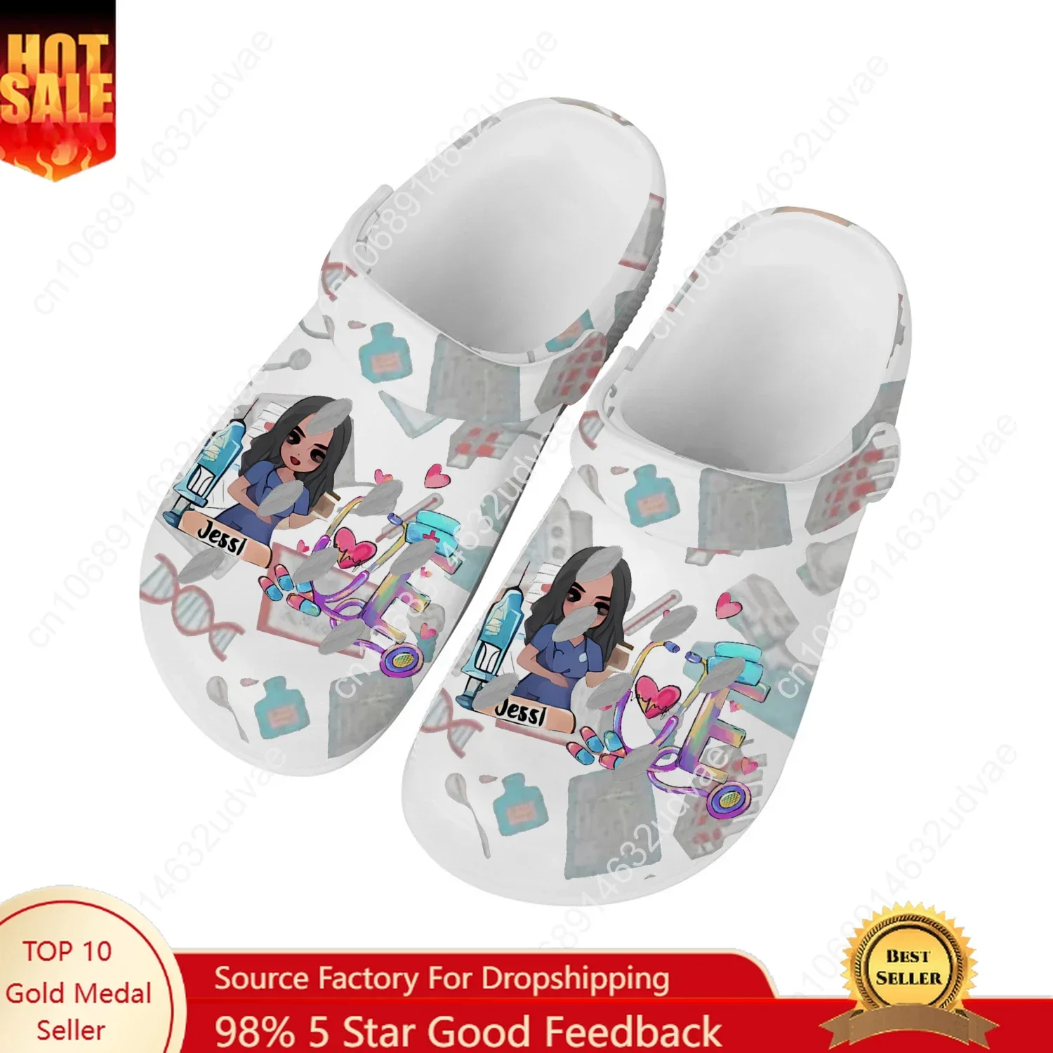 

Nurse Water Shoes Mens Womens Comfortable Fashion Home Garden Clogs Customizd Sandals Beach Breathable Hole Slippers