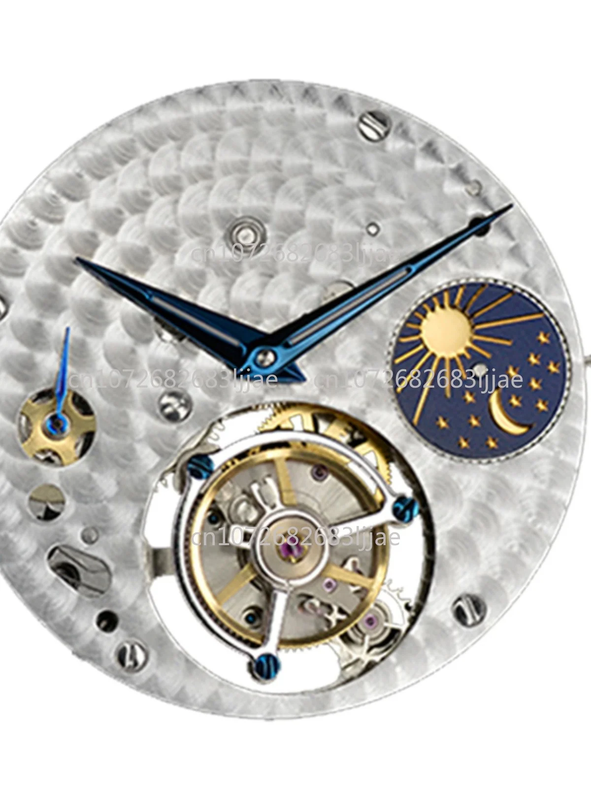 

Hangzhou new factory direct sales 3310E tourbillon movement manual mechanical multi-function star disc carved movement