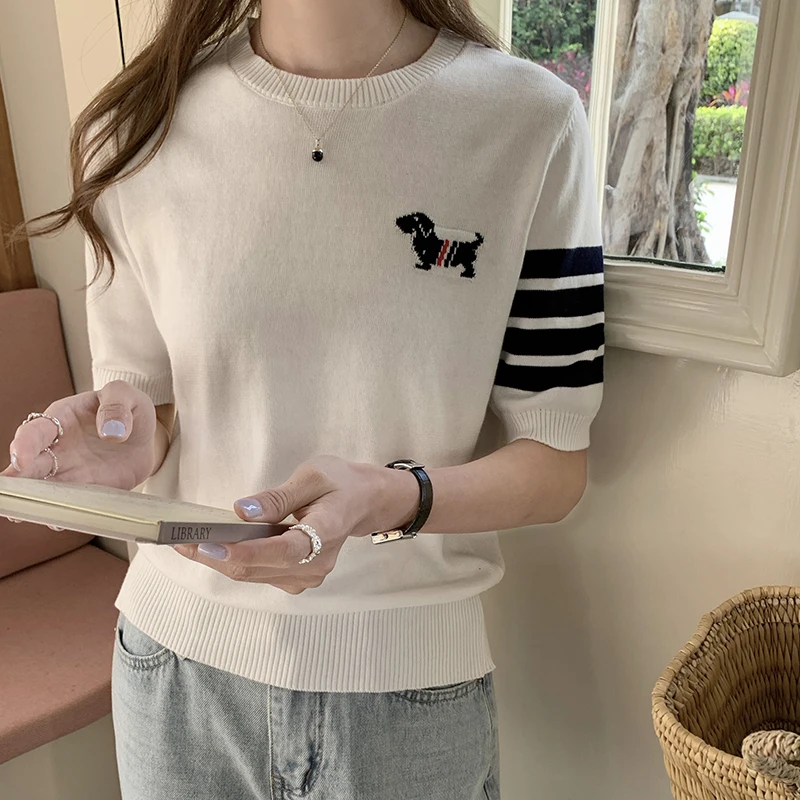 

Summer women's new cotton T-shirt short sleeved short sleeved O-neck T-shirt solid color casual pullover women's top