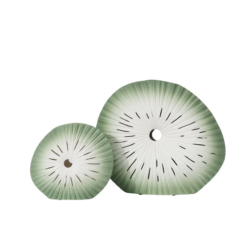 

Ceramic lotus leaf flower ornament