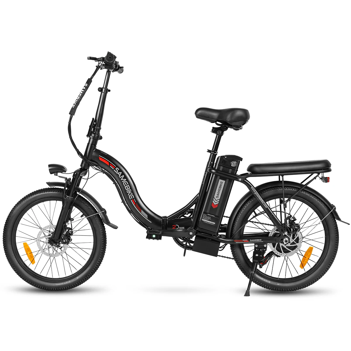 SAMEBIKE CY20 20" Electric Bike for Adults,Foldable Ebike,36V 13AH Removable Battery,Shimano 7-Speed Step-Through City Bike image 3
