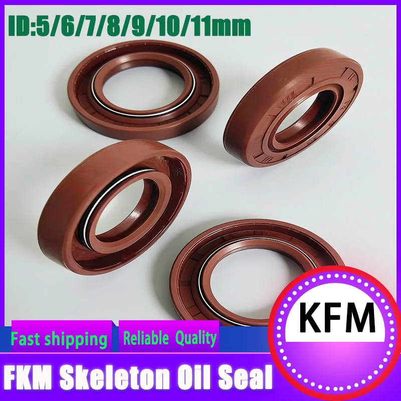 Fluororubber skeleton oil seal with complete sizes, resistant to acid and alkali, TC/TG O-ring seal
