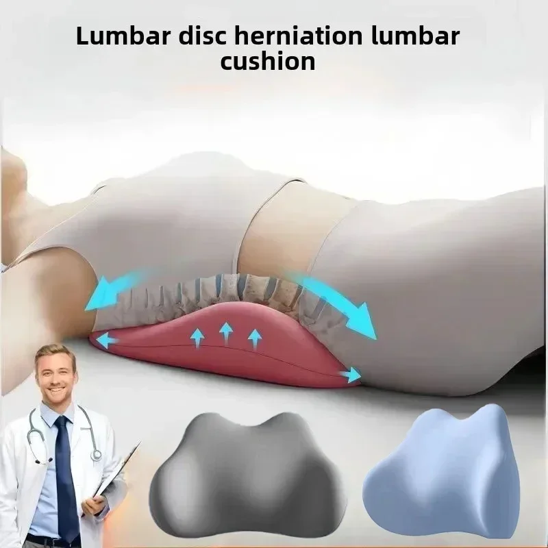 Lumbar Support Pad Lumbar Pad Sleep Pillow Ergonomic Waist Protection Soft and Comfortable Memory Cotton Back Support