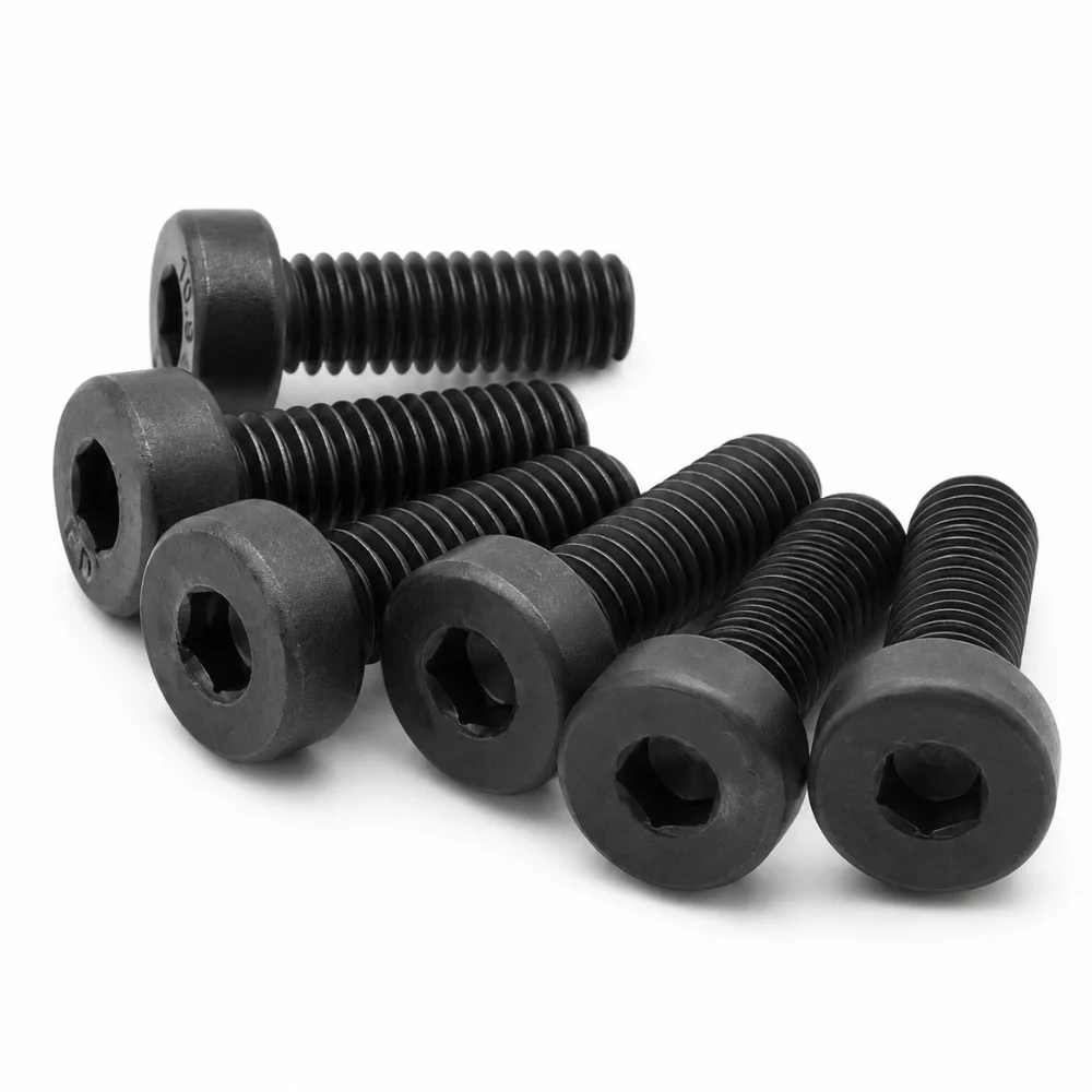 2-20pcs Black Grade 12.9 Alloy Steel Low Socket Cap Screws Thin Cup Hex Socket Allen Bolts M3 M4 M5 M6 M8 M10 M12