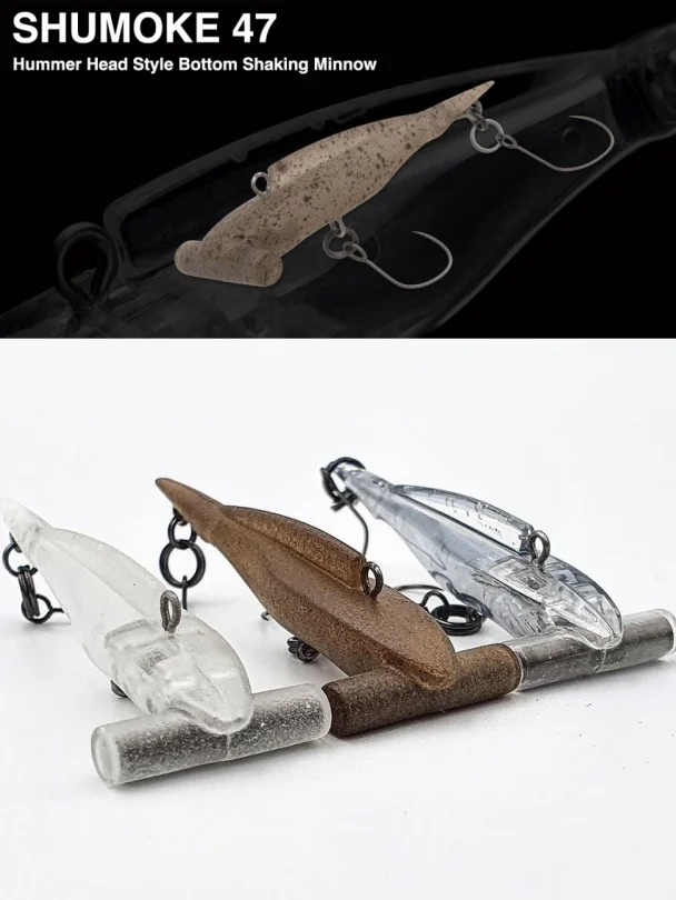 Original Japan NORIES SHUMOKE47 47mm 3.3g Hammer head Trout Lure