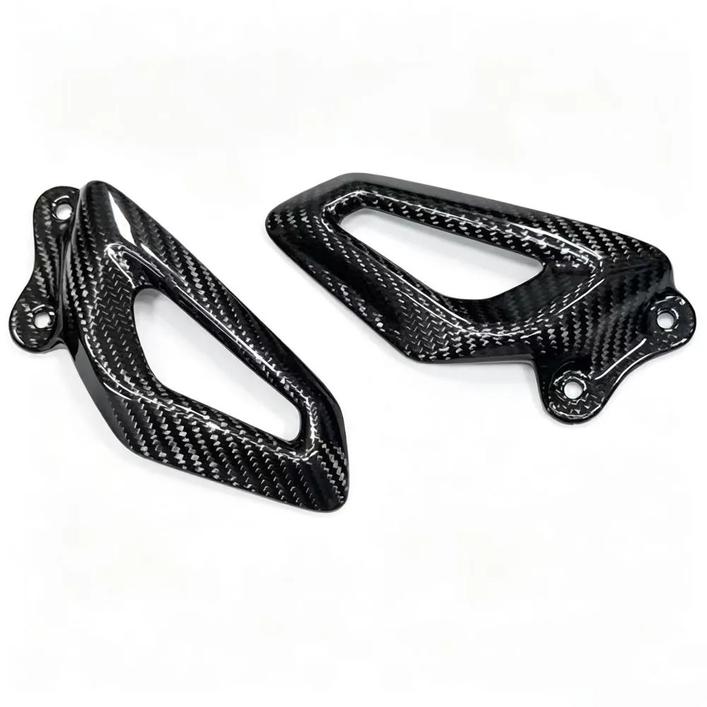 Motorcycle100% carbon fiber Carbon Fiber Heel Guards Foot Plates Rearests Protector Fairings For BMW S1000RR S1000 RR 2019 -2024