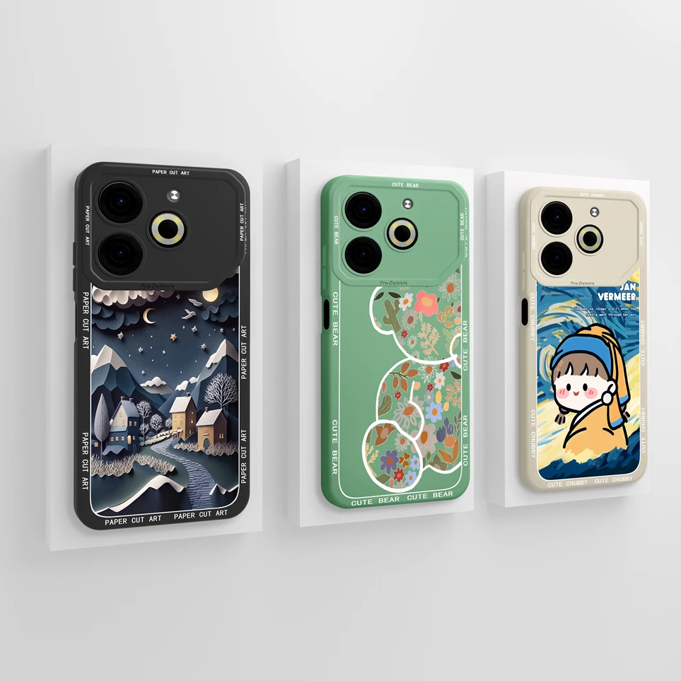 Coque For Tecno Pova 6 Neo Funda Pova6 Case Pretty Butterfly Soft Silicone Protective Shell For  6Neo Cases Pova 6Pro Back Cover