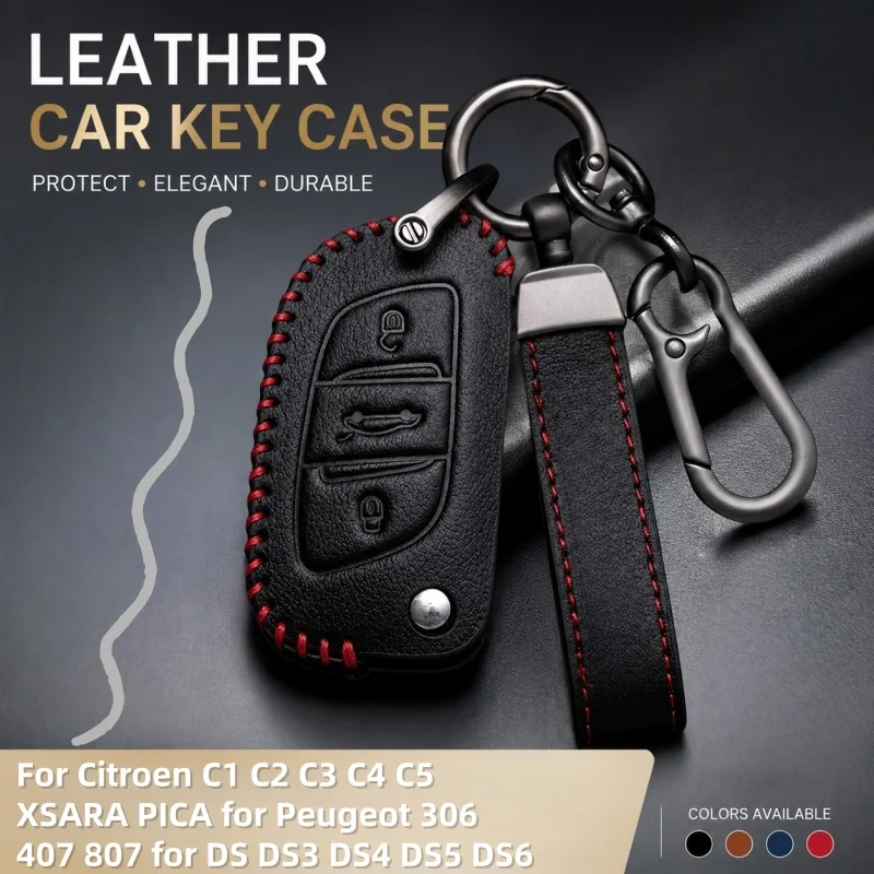 

For Citroen C1 C2 C3 C4 C5 XSARA PICA For Peugeot 306 407 807 For DS DS3 DS4 DS5 DS6 Fashion Car Flip Key Case Cover Shell