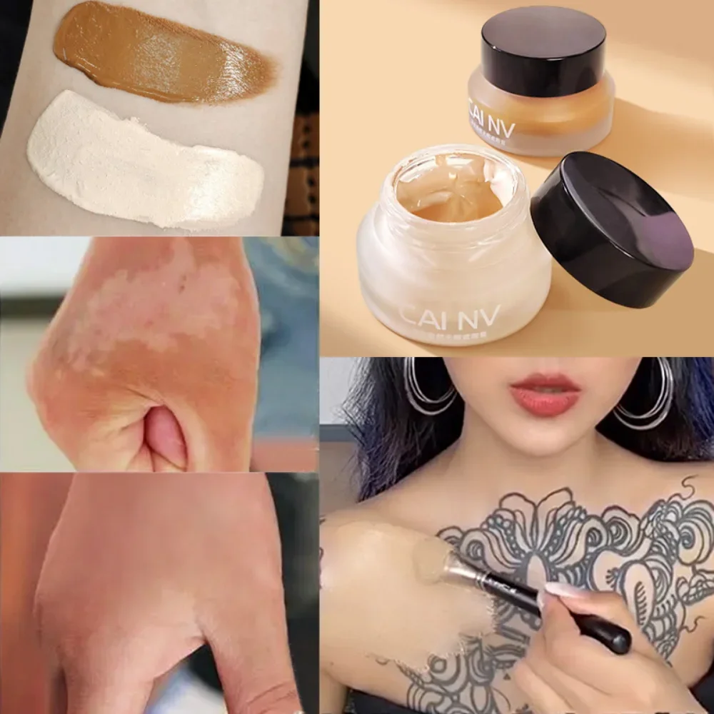 Crema correctora fuerte para maquillaje facial, larga duración, impermeable, Alisador, corrector, tatuaje, cicatrices, maquillaje profesional coreano, cosméticos