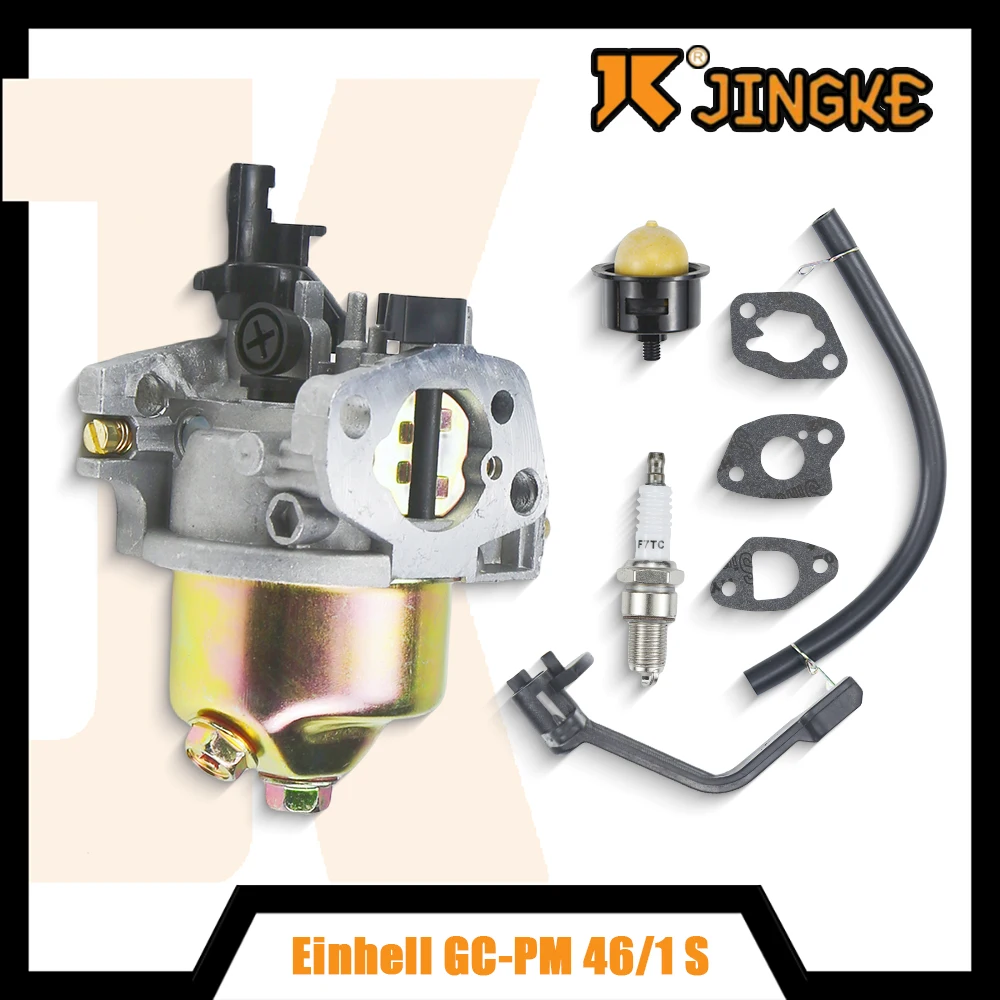 

For GC-PM 46/1 S GC-PM 51/2 S HW HBM 46 R Lawn Mower Garden Tool Lawn Mower Carburetor Kit Spark Plug Pump Primer Gasket Hose
