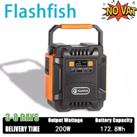 Flashfish A201 Mini Portable Power Station 200W Solar Generator 172.8Wh Lifepo4 Battery Home Backup Outdoor Backup power supply