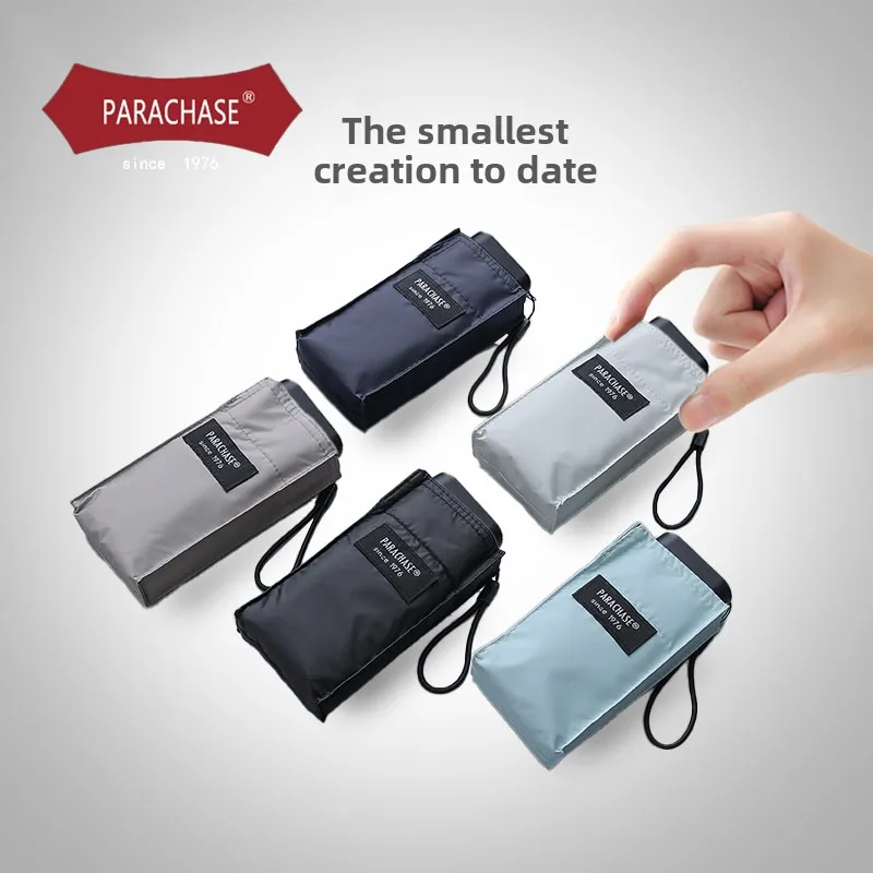 

Portable Busin Men's 4cm Five ket Umbrella 400T Bla Glue Sunscreen Waterproof Sunny Rain Dual Purpose Sunade