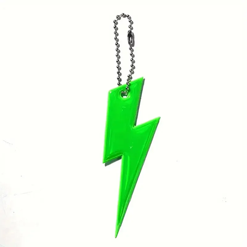 Reflective Keychains, Colorful Lightning Design