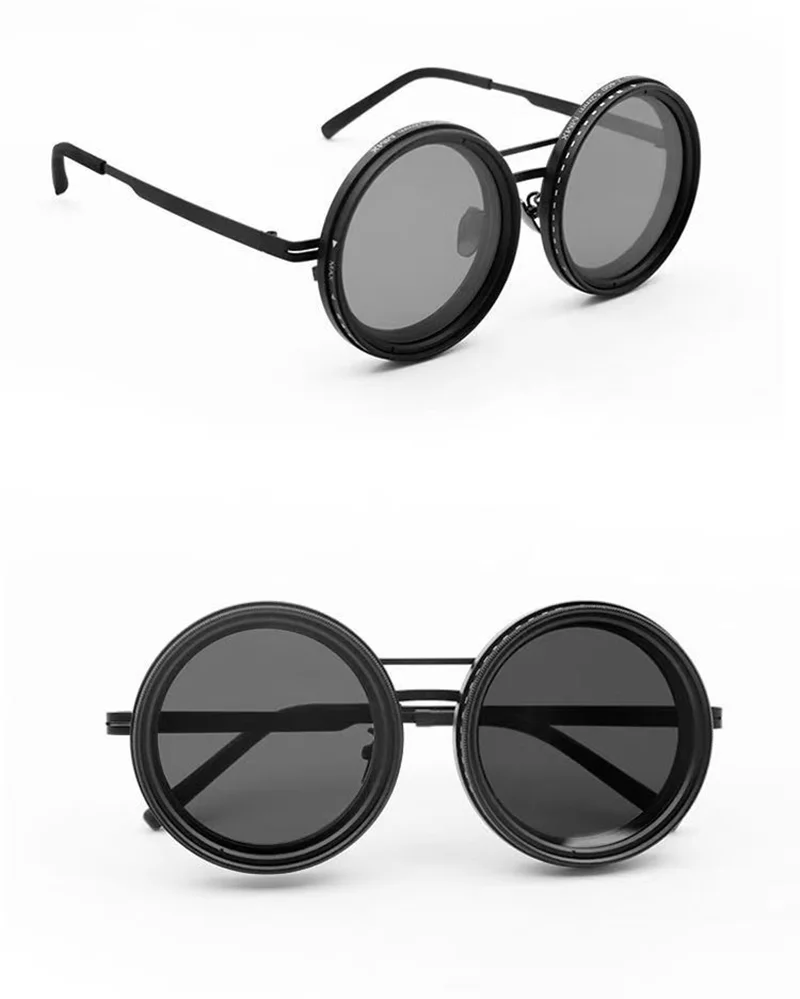 ND9 Verstellbare Dimm-Sonnenbrille, Dirt Bikes, Brille, Retro, rund, für Herren, Outdoor, Angeln, UV-beständig, HD-polarisierte Sonnenbrille – Detail 8