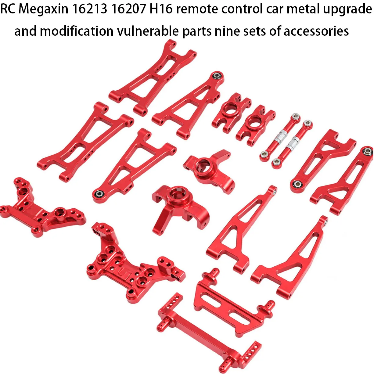 RC Megaxin 16213 16207 H16 remote control car metal upgrade and modification vulnerable parts nine sets of accessories