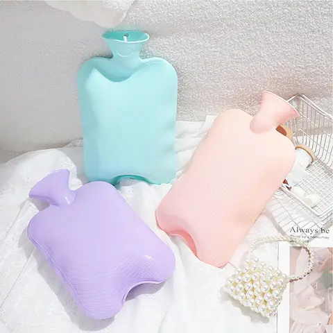 물주머니 물로 채워진 온수 물병, 여아용 따뜻한 발, 생리통, 통증 완화, 500 ml, 1000 ml, 2000ml, 1PC