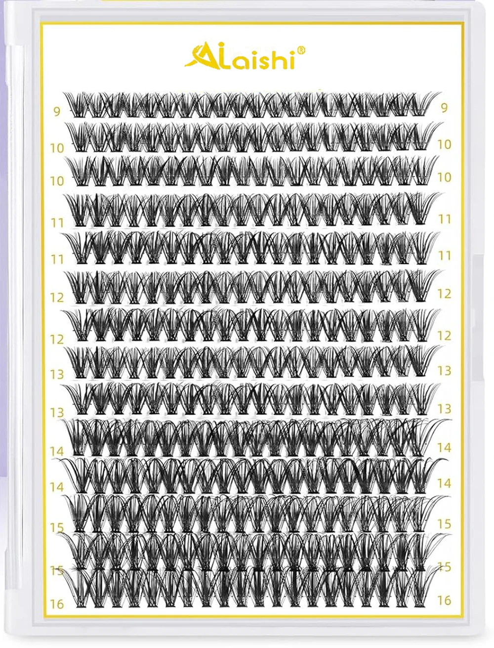 AILAISHI 280pcs Individul Claster Eyeash Extension 30D/40D Mix Length ciglia a grappolo fai da te