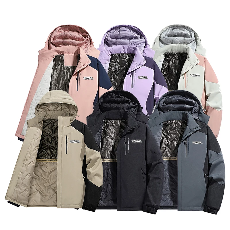 

THORSOL Waterproof Cycling Jackets Men Women Bicycle Clothes MTB Windbreaker Unisex Warm Chaquetas Ciclismo Hombre Impermeable
