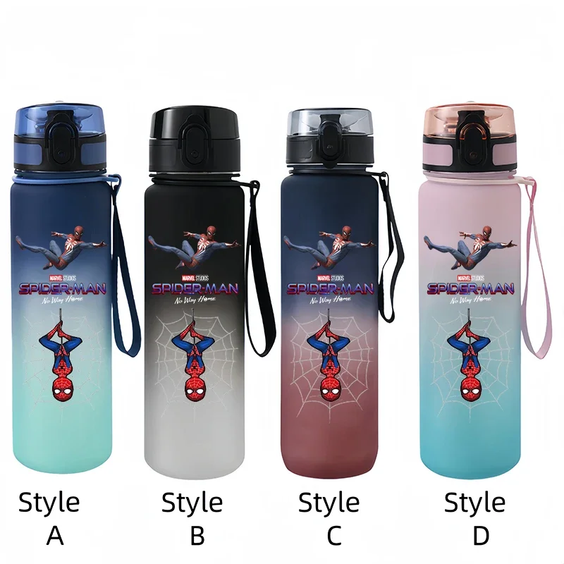 Marvel Spider-Man draagbare plastic buitensport drinkbeker met grote capaciteit bergbeklimmen beker cadeau cartoon waterfles