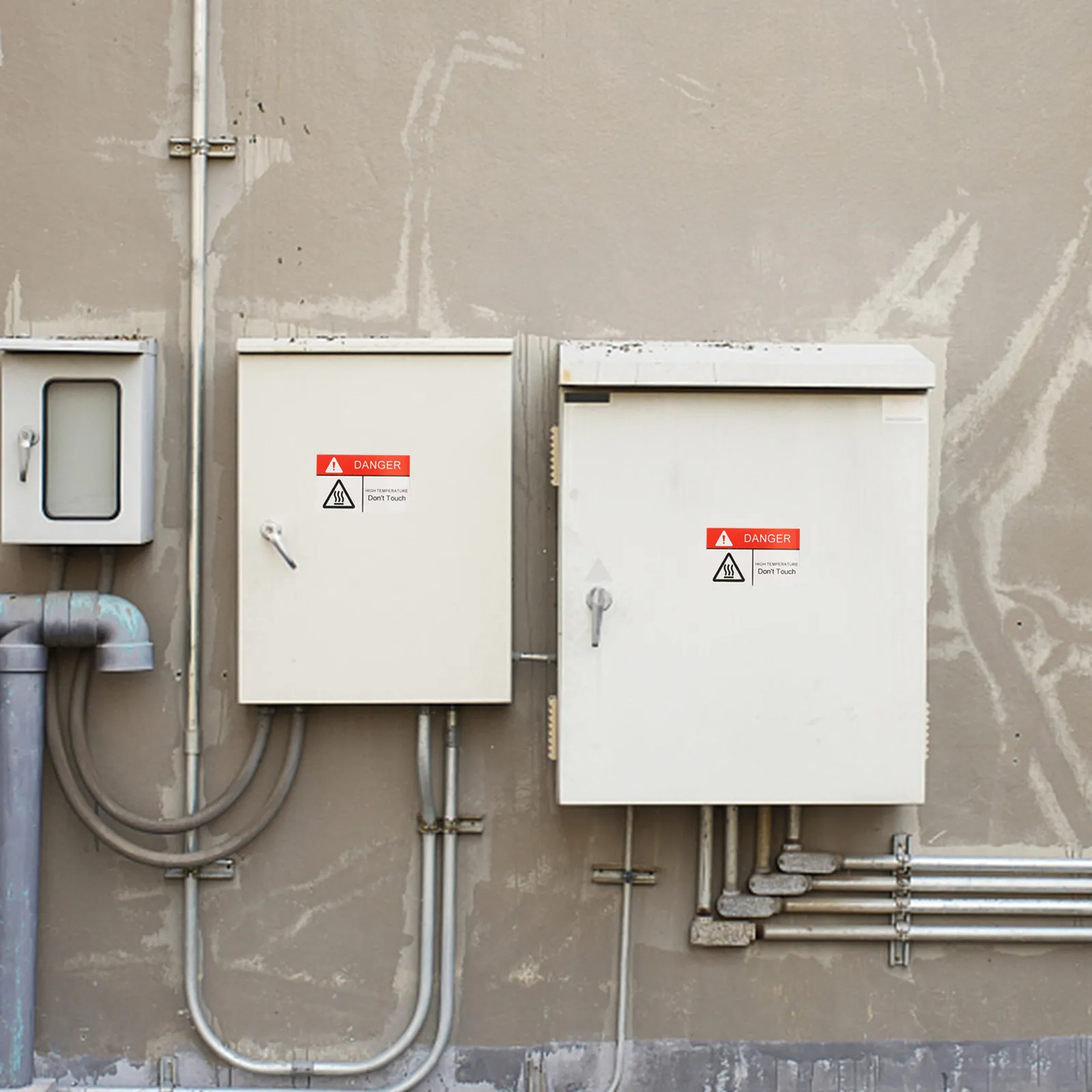 

10 шт. наклеек-предупреждений о высокой температуре, этикетки «Не прикасаться», предупреждающие наклейки о горячей поверхности, самоклеящиеся маркеры безопасности для радиаторов